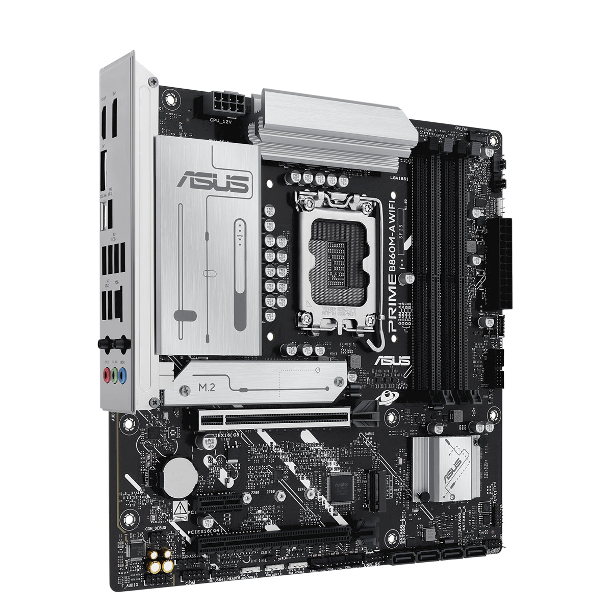 ASUS PRIME B860M-A WIFI CSM mATX Motherboard - Intel LGA 1700 Socket, DDR4, Dual M.2, WiFi 6, USB 3.2 Gen 2 - Perfect for Gaming PC Builds & Home Office Workstations