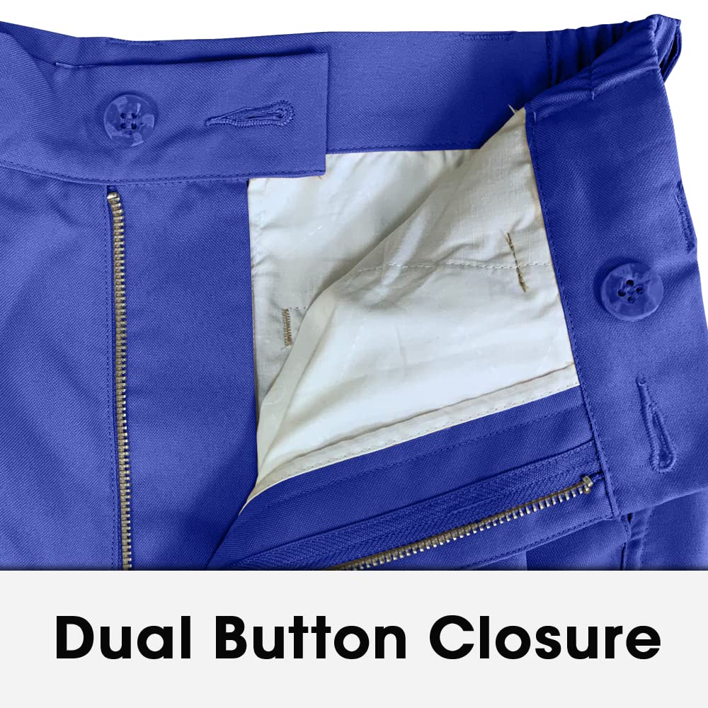 Premium Royal Blue Microfiber Golf Pants for Men - Stretchable & Breathable Plus Fours - Perfect for Golfing, Casual Wear & Outdoor Activities