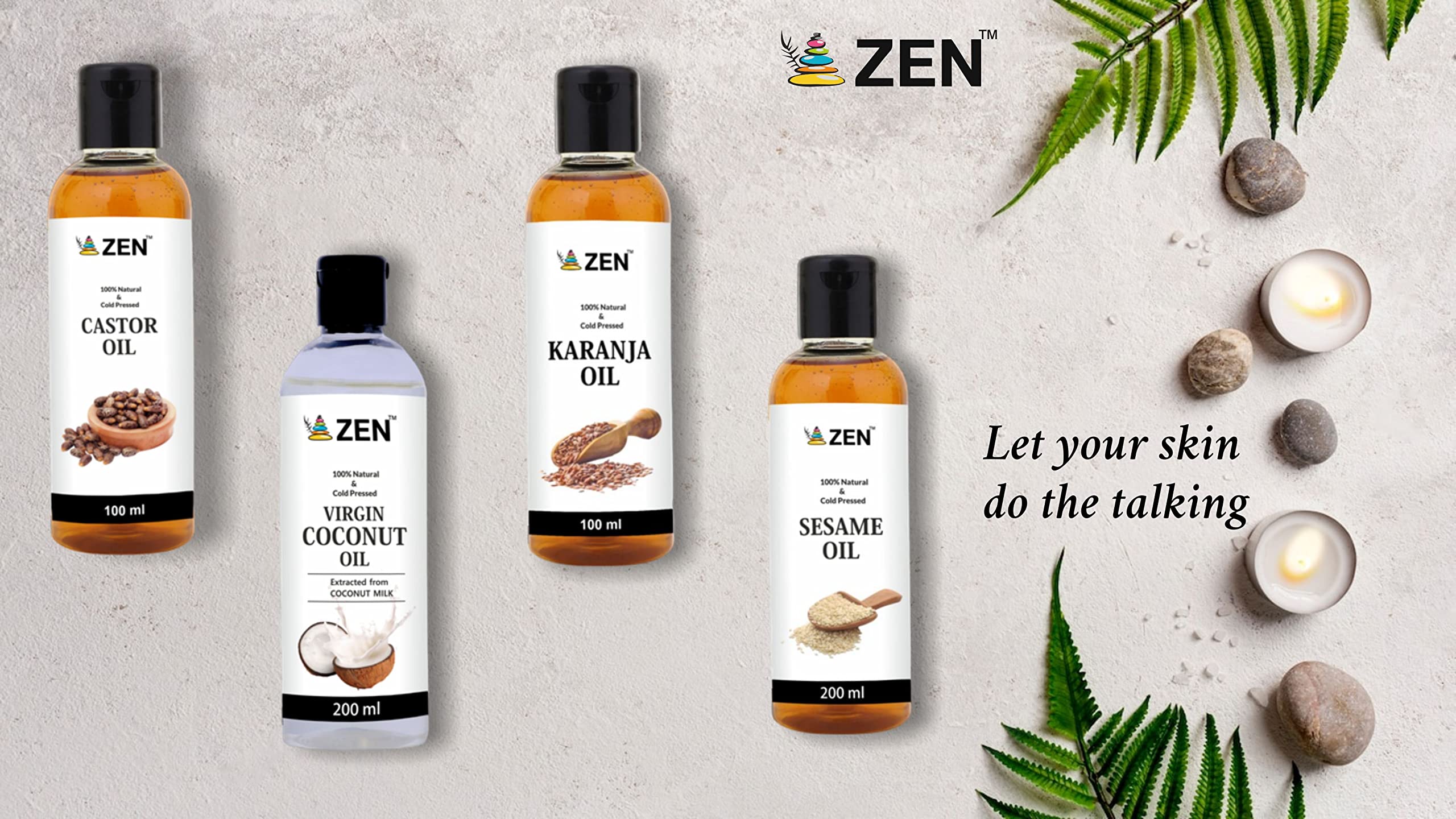 GREENEEM Zen Cold Pressed Karanja Oil 100ml | 100% Pure Organic Herbal Karanj Oil for Hair Growth, Skin Care & Body Massage | Natural Ayurvedic Treatment for Dry Scalp, Acne & Inflammation | Perfect for Aromatherapy, DIY Beauty Recipes & Holistic Wellness