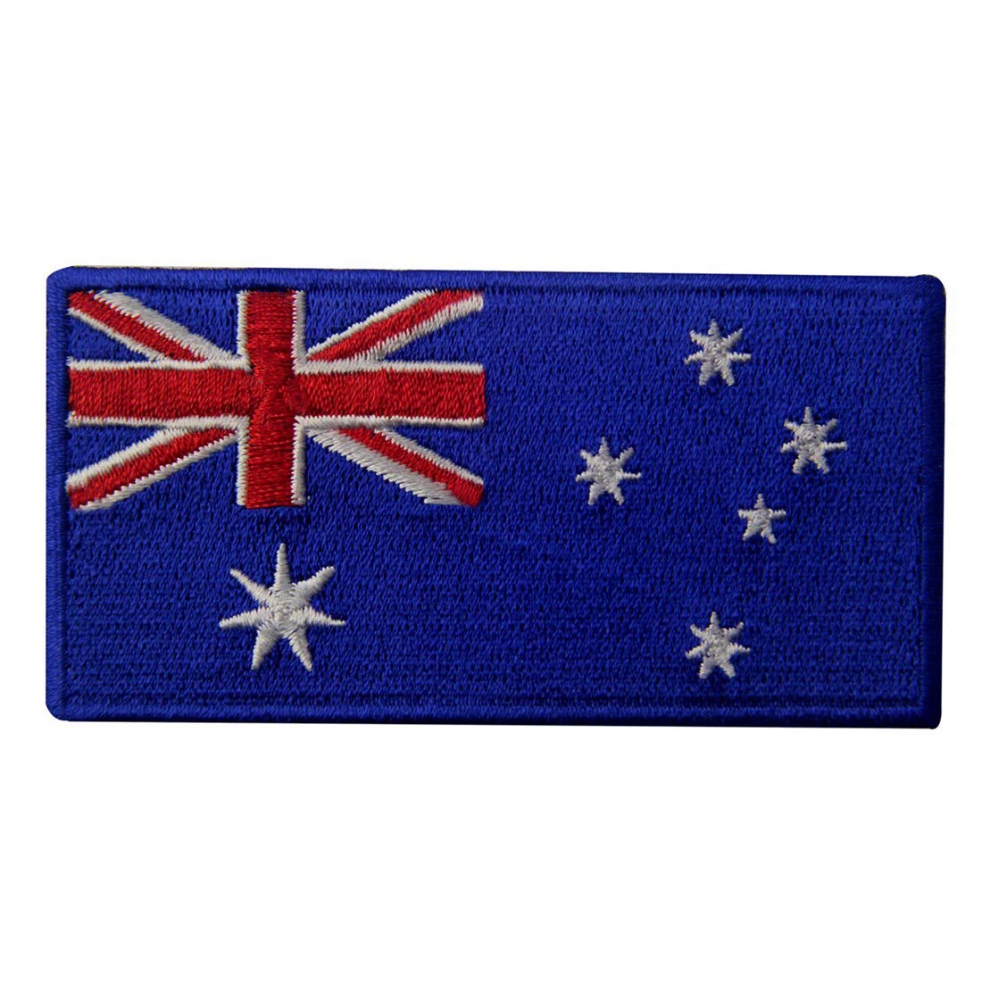 Australia Flag Embroidered Patch - Iron On & Sew On National Emblem Badge for Jackets, Bags & Hats | Australian Pride Accessories for Travel, Sports & Events