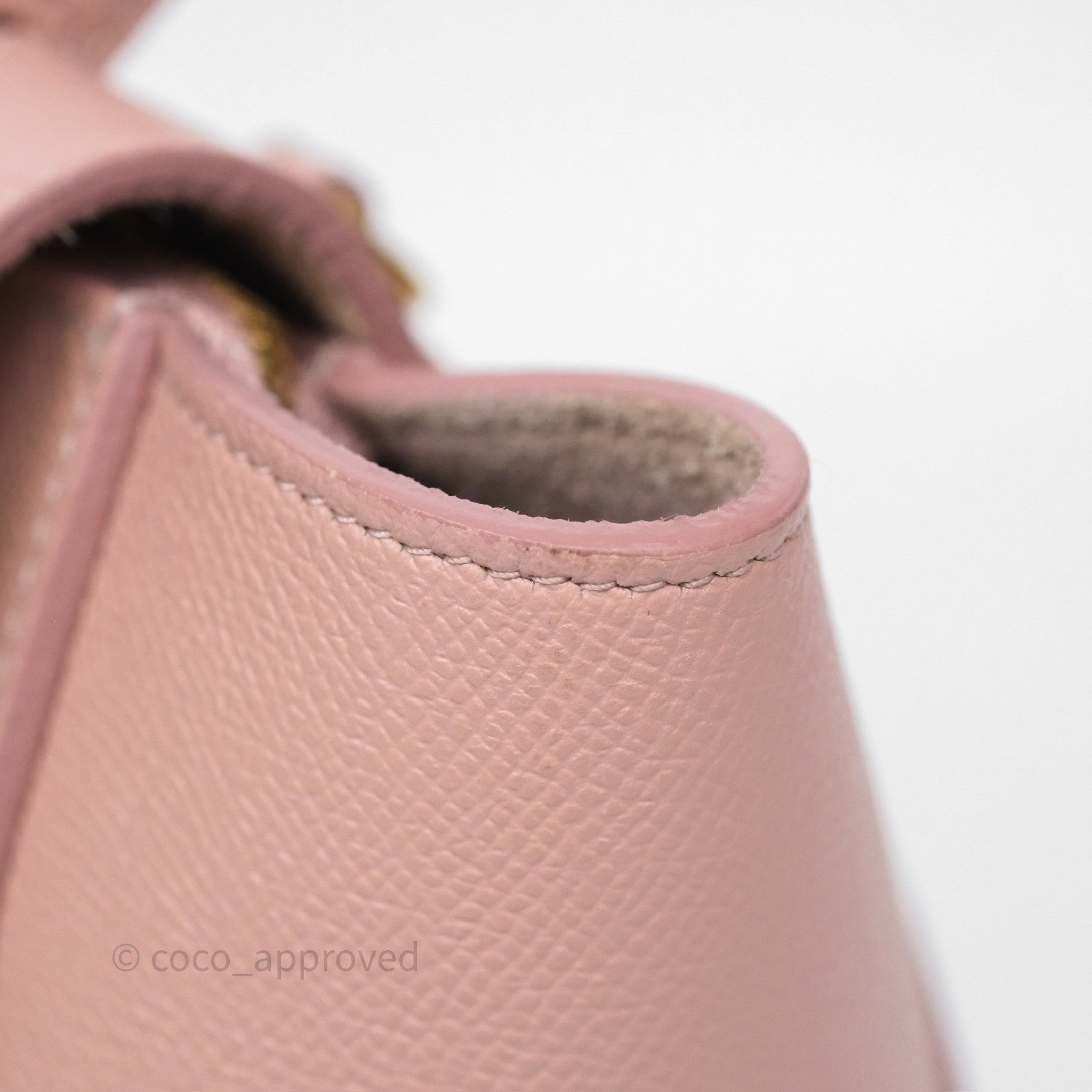 Celine Nano Belt Bag in Vintage Pink - Genuine Grained Calfskin Leather with Gold Hardware | Perfect for Everyday Use, Work & Special Occasions