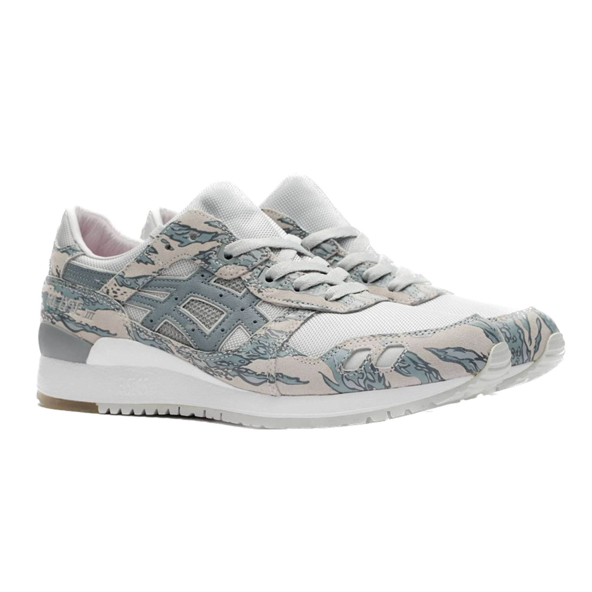 Asics Gel Lyte III Atmos x Solebox Grey Purple Running Shoes - Men's Retro Sneakers for Jogging, Gym & Streetwear Fashion