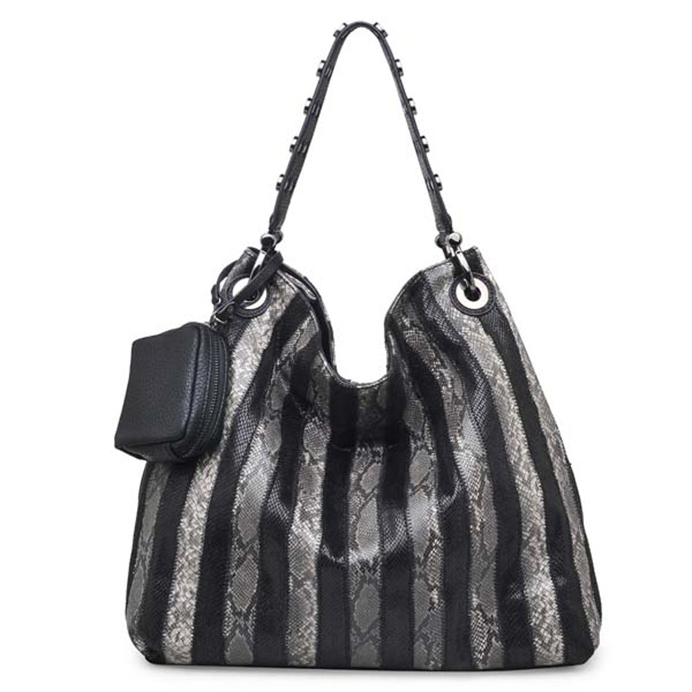 Amara Snake Hobo Bag - Stylish & Trendy Women's Shoulder Purse for Casual Outings, Work & Travel