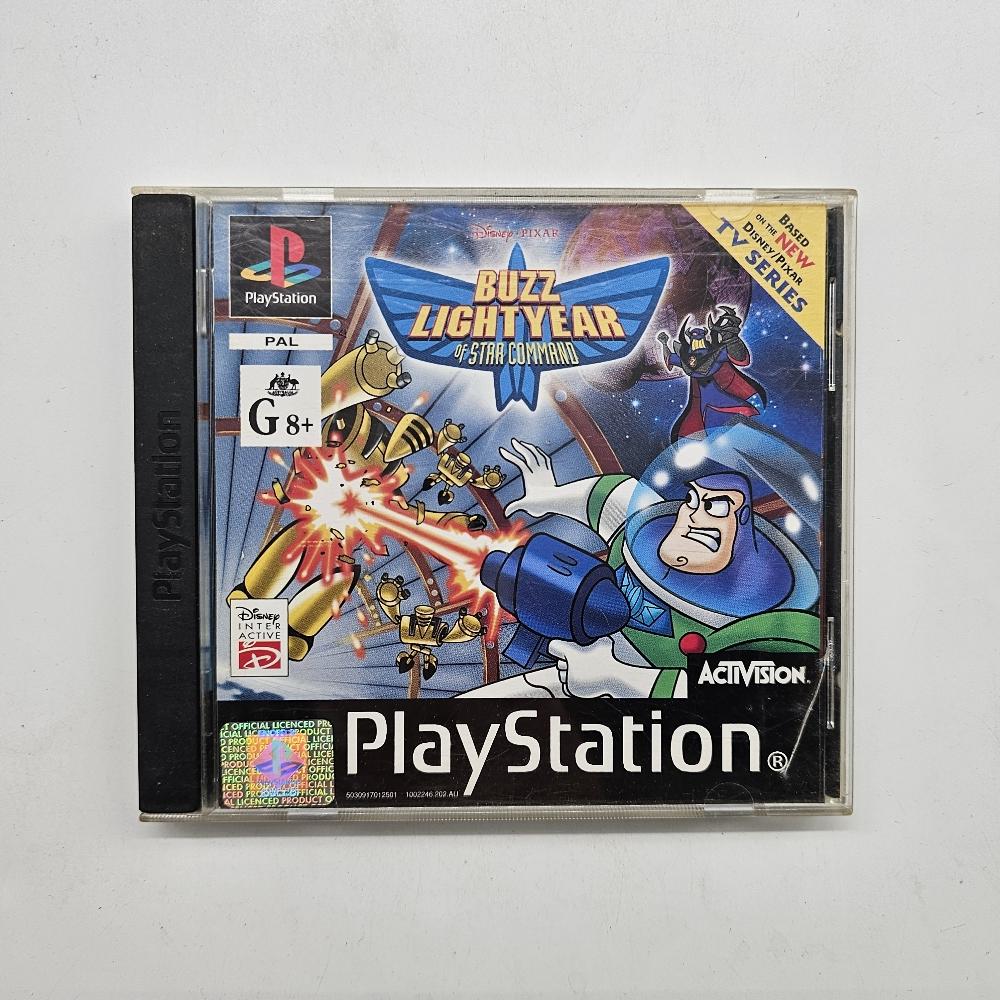 Buzz Lightyear of Star Command PS1 Game for Playstation 1 - PAL Version | Classic Action Adventure Video Game for Kids & Collectors | Perfect for Retro Gaming Nights & Disney Pixar Fans