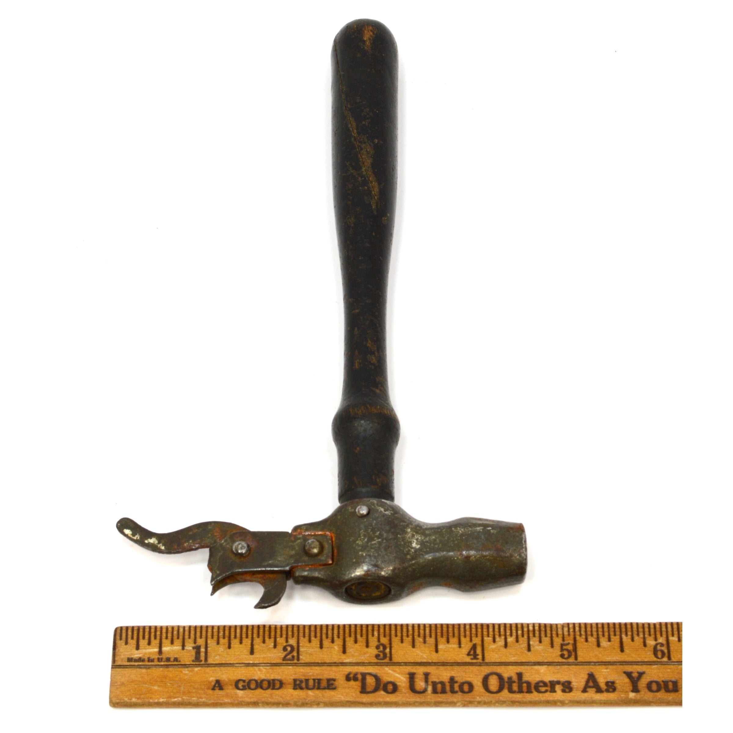 Vintage 5 oz Antique Tack Hammer with Unique Staple Puller End - Dated MAY 17 - Perfect for Upholstery, Leatherworking & DIY Crafts