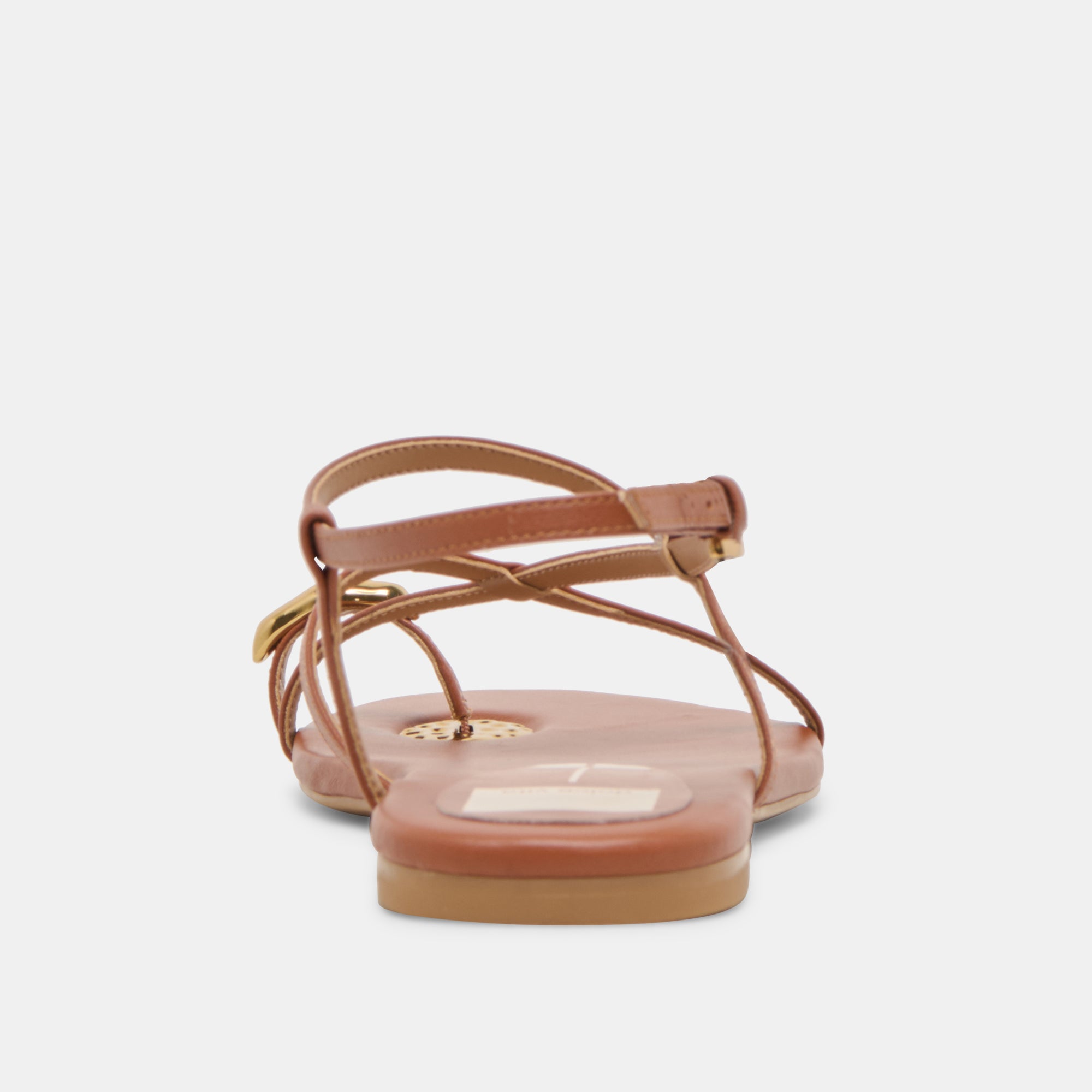 Premium KESHA Leather Sandals in Cognac - Stylish & Comfortable Women's Summer Footwear for Beach, Vacation & Casual Outings