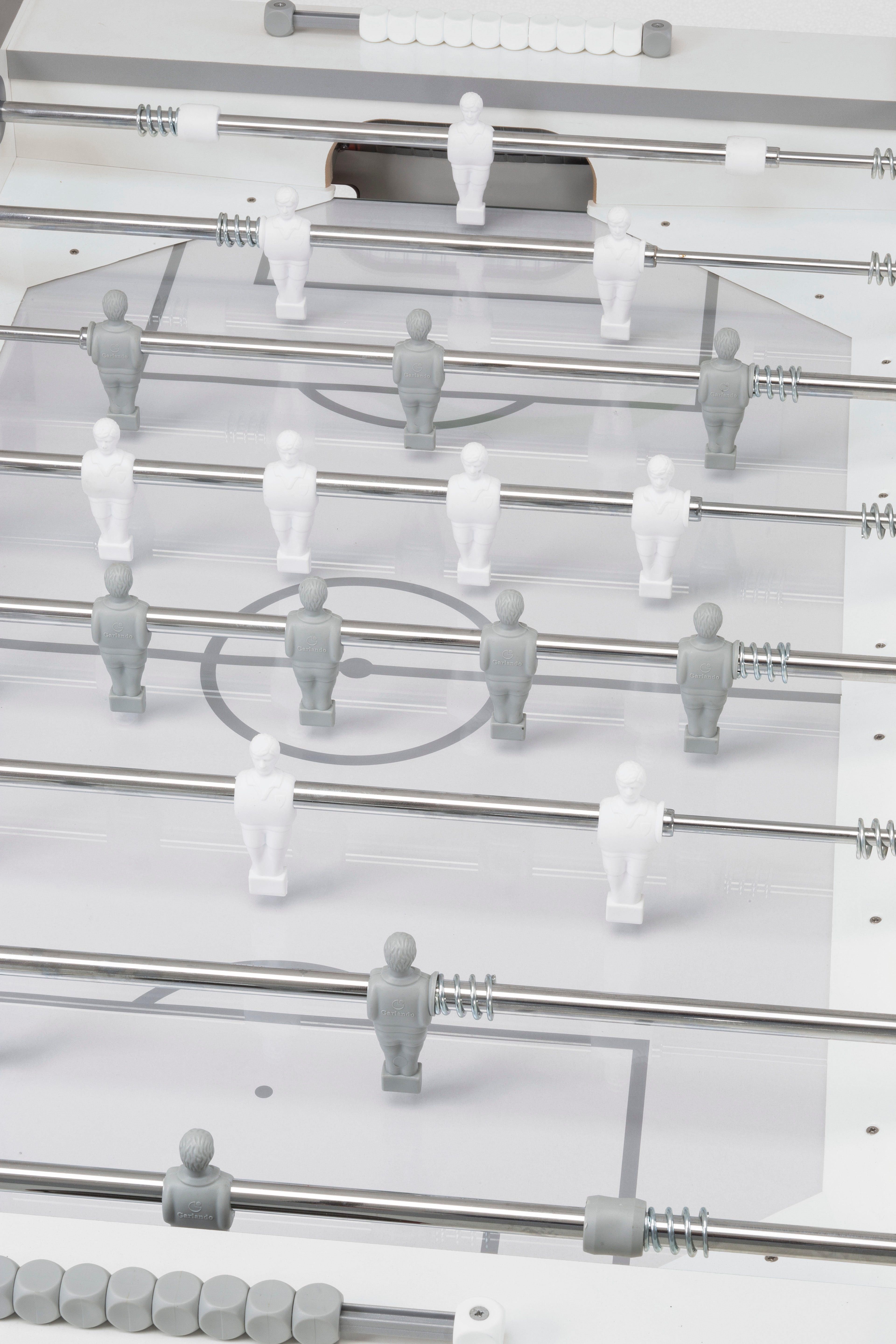 Garlando G 500 Professional Indoor Foosball Table - White | Regulation Size Soccer Table Game for Home, Office & Game Room | Perfect for Family Fun & Competitive Play