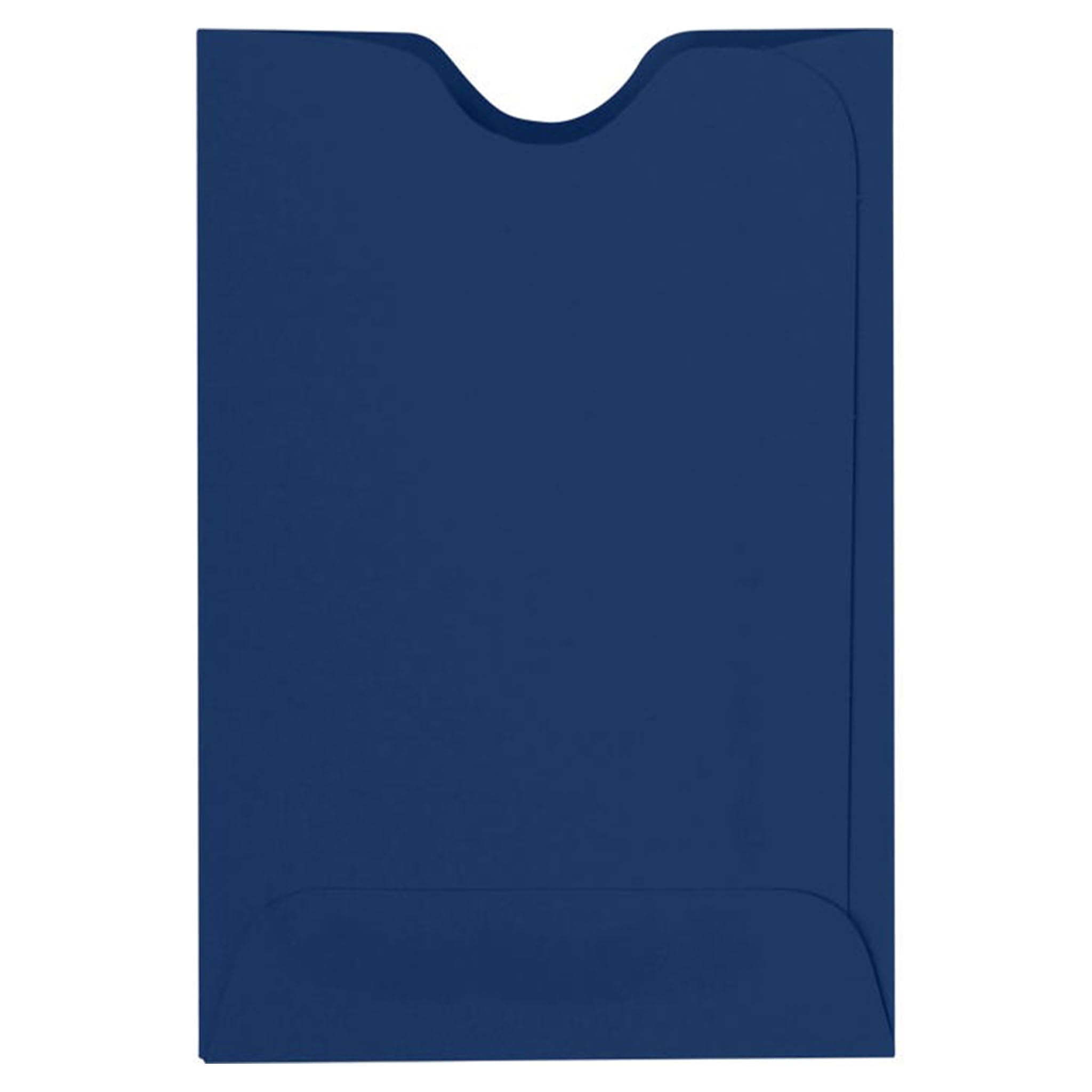 Premium Navy Blue Credit Card Sleeves - 2 3/8