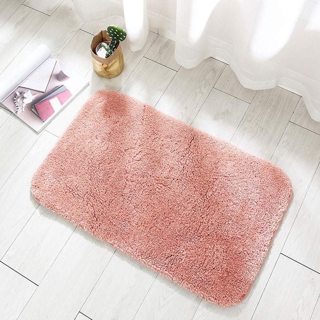 Premium Non-Slip Bathroom Mat - Ultra Plush & Absorbent Toilet Carpet - Cherry Pink 40x60cm for Bathroom, Home Entrance & Interior Decor - Soft Padded Floor Mat for Safety & Comfort