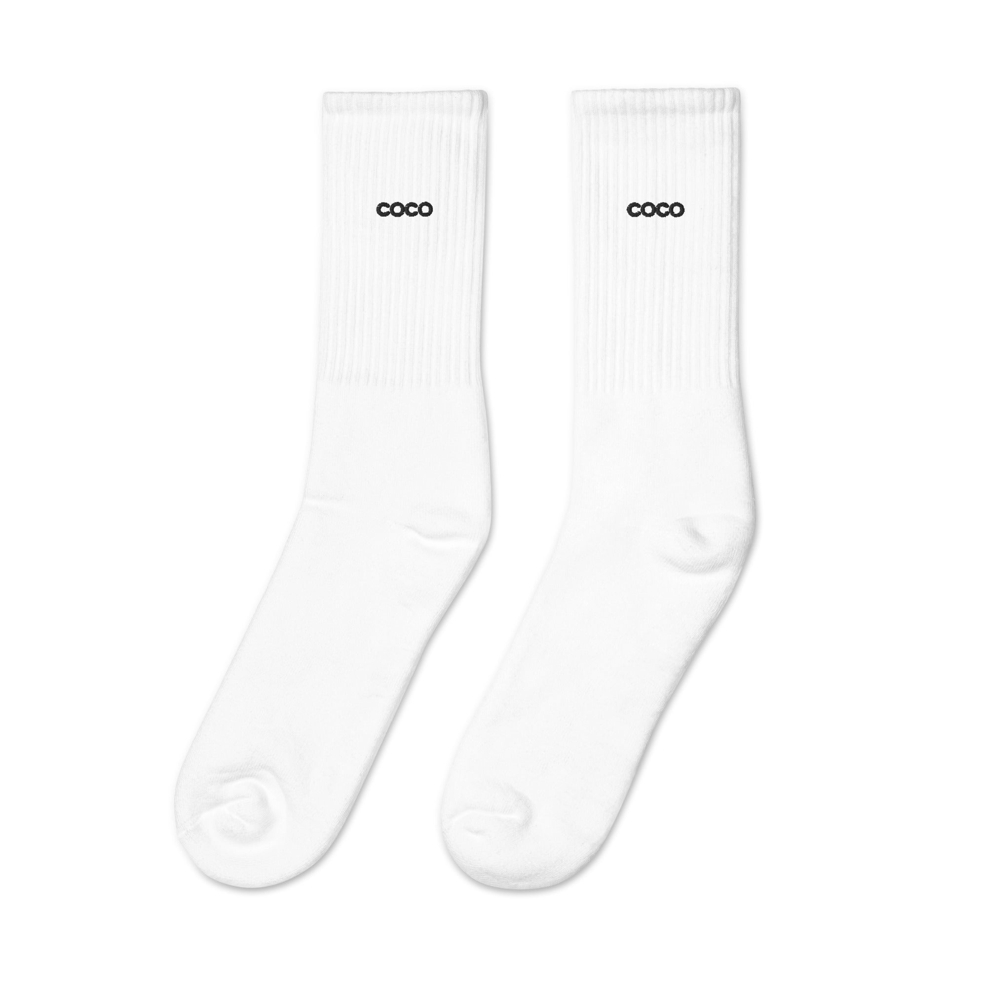 COCO Embroidered Unisex Socks - Soft Cotton Casual Socks for Men & Women - Perfect for Daily Wear, Gifts, and Fashion Outfits