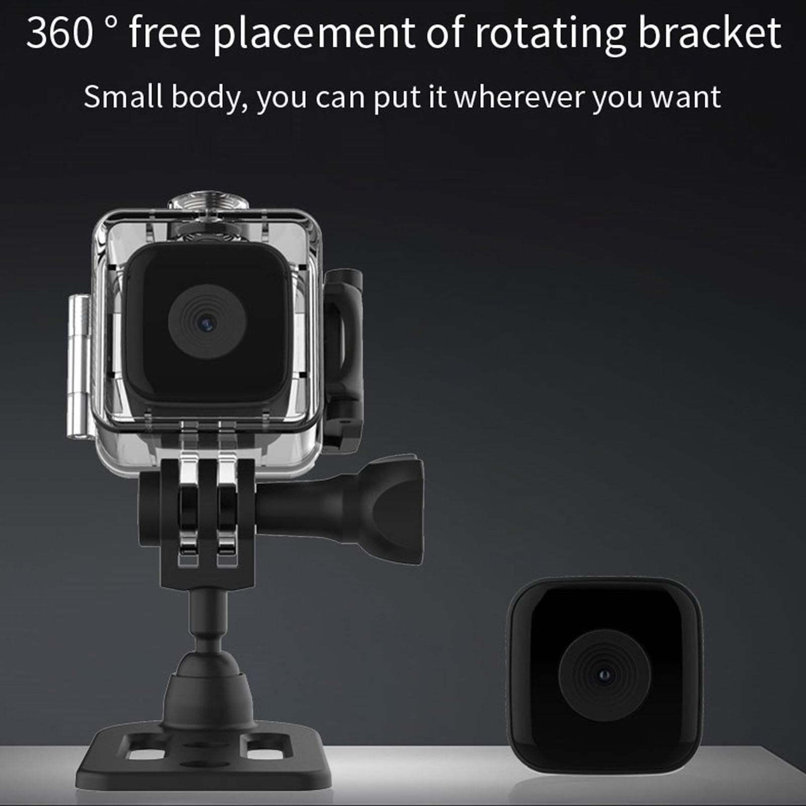 Annadue HD 1080P Mini Waterproof Action Camera with Infrared Night Vision, 30m Underwater Sports DV Camera - Supports 128GB Memory Card, Wide Compatibility - Perfect for Diving, Surfing, Skiing & Outdoor Adventures