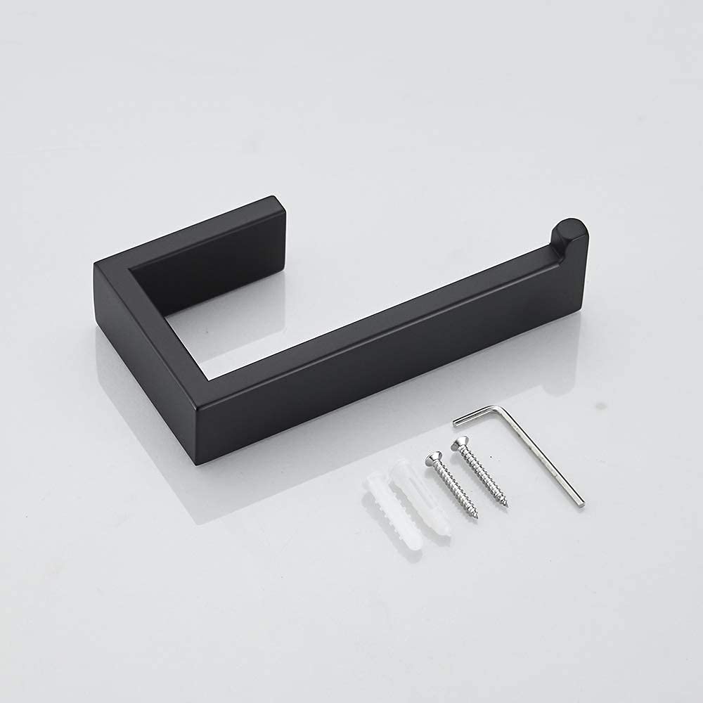 Wall Mounted Toilet Paper Holder and Towel Ring Set - 2-Piece Bathroom Hardware for Modern Homes | Perfect for Small Bathrooms & Powder Rooms