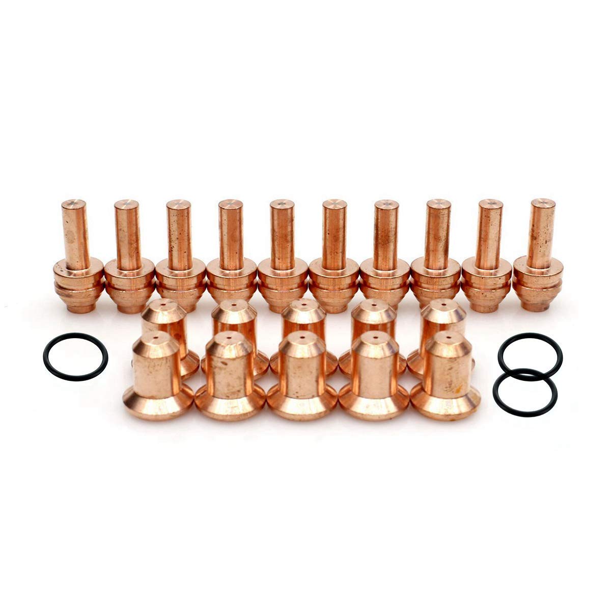 Hobart Airforce 400 Plasma Cutter Electrode Tip Nozzle O-Ring Kit - Compatible with ICE-25C & ICE-27C Torch (23-Piece Set) - Perfect for Metal Cutting, Welding & Fabrication Projects