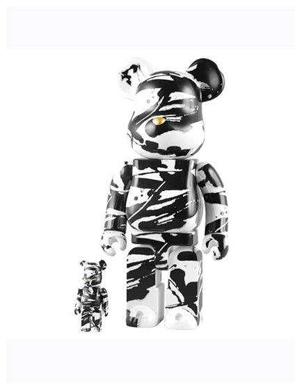 MEDICOM X TOMOKAZU MATSUYAMA BE@RBRICK 100% & 400% Collectible Art Toy - Perfect for Home Display, Office Decor, and Anime Collector's Showcase