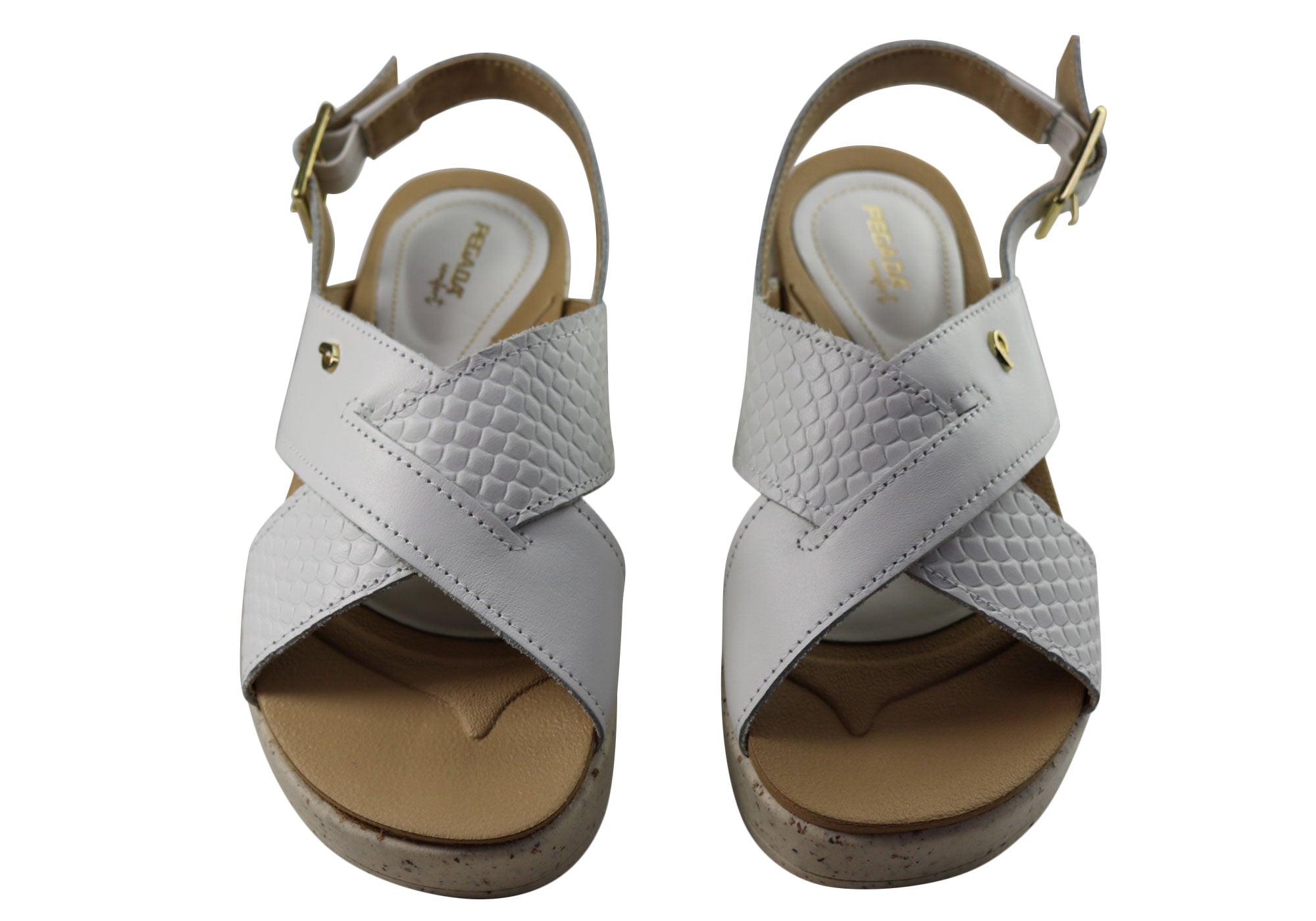 Pegada Nelba Women's Comfortable Leather Sandals - Handmade in Brazil - Perfect for Beach, Vacation & Summer Outfits