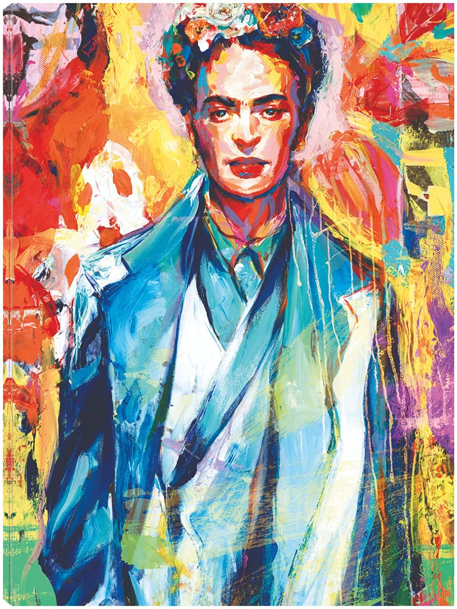 Frida Metro Canvas Wall Art - Modern Fine Art Painting by Willowbrook - Ready to Hang 35x46 Inches - Perfect for Living Room, Bedroom, Office & More - Home Decor & Gift Idea