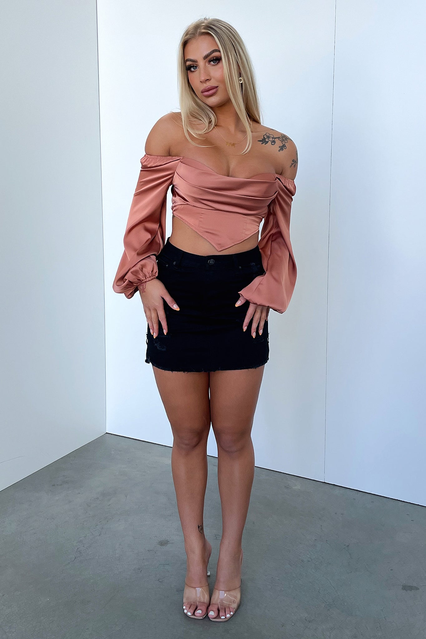Stylish Black Denim Skirt for Women | Trendy A-Line Mini Skirt | Perfect for Casual Outfits, Date Nights & Summer Fashion
