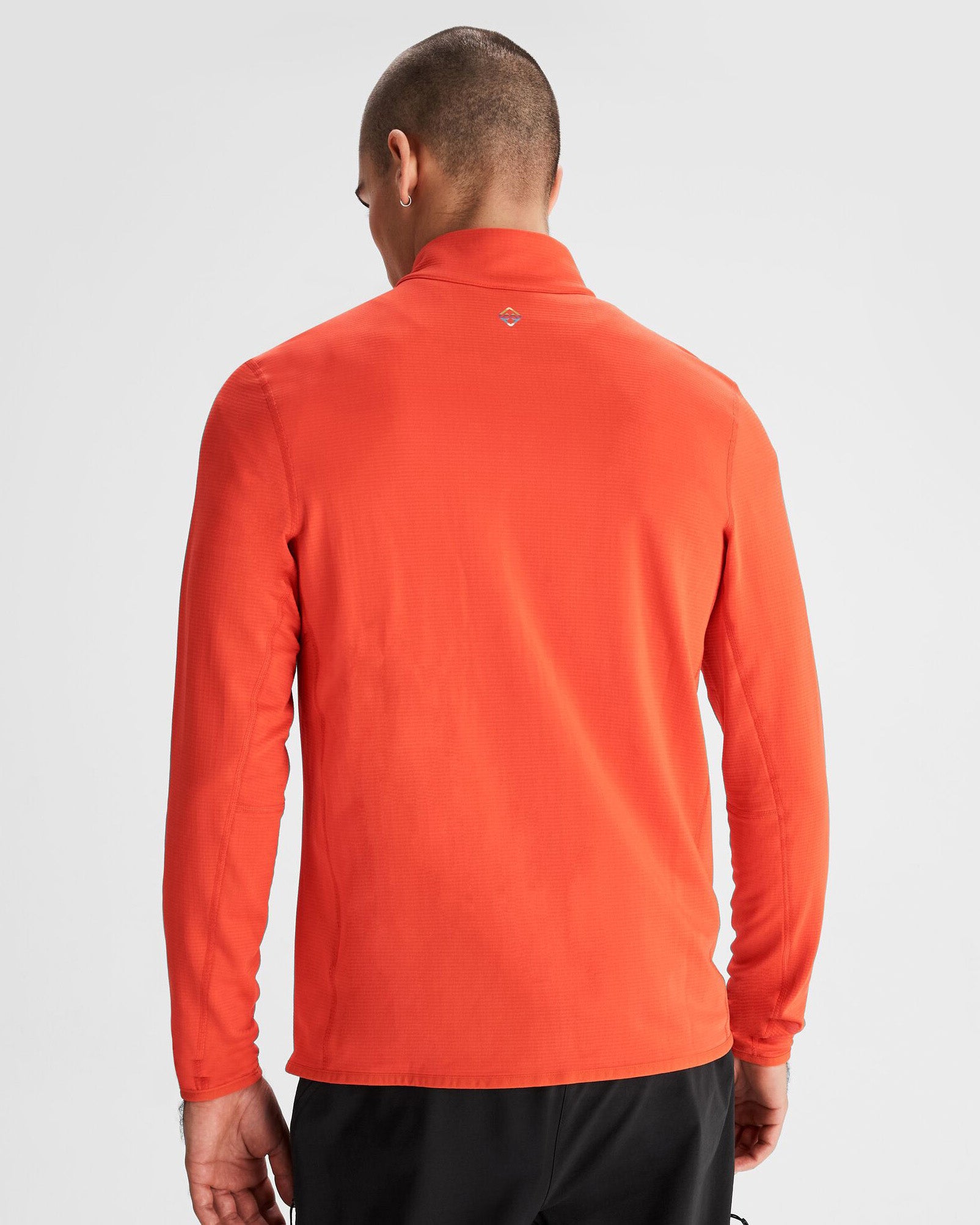 Men's Seeker Fleece Jacket - Warm Outdoor Winter Jacket for Hiking & Camping | Hut Orange Color | Perfect for Cold Weather Adventures