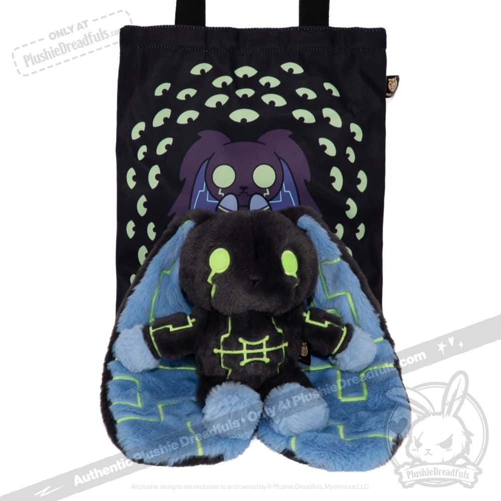 Plushie Dreadfuls Nyctophobia Rabbit - Soft Stuffed Animal Toy for Anxiety Relief & Comfort | Perfect for Nighttime Fears, Therapy, and Cuddling