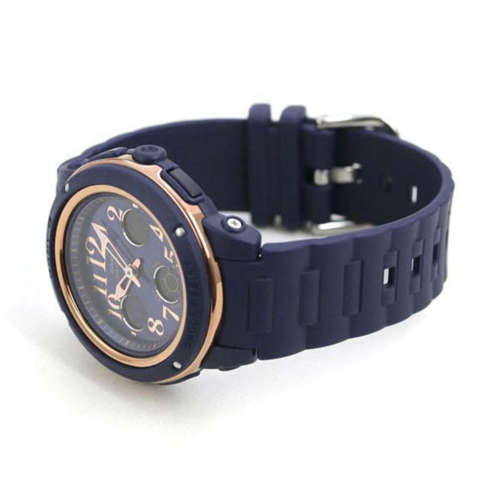 CASIO BABY-G BGA-150PG-2B2DR Digital Quartz Women's Watch - Blue Resin Band, Shock Resistant, Water Resistant - Perfect for Sports, Outdoor Activities & Everyday Wear