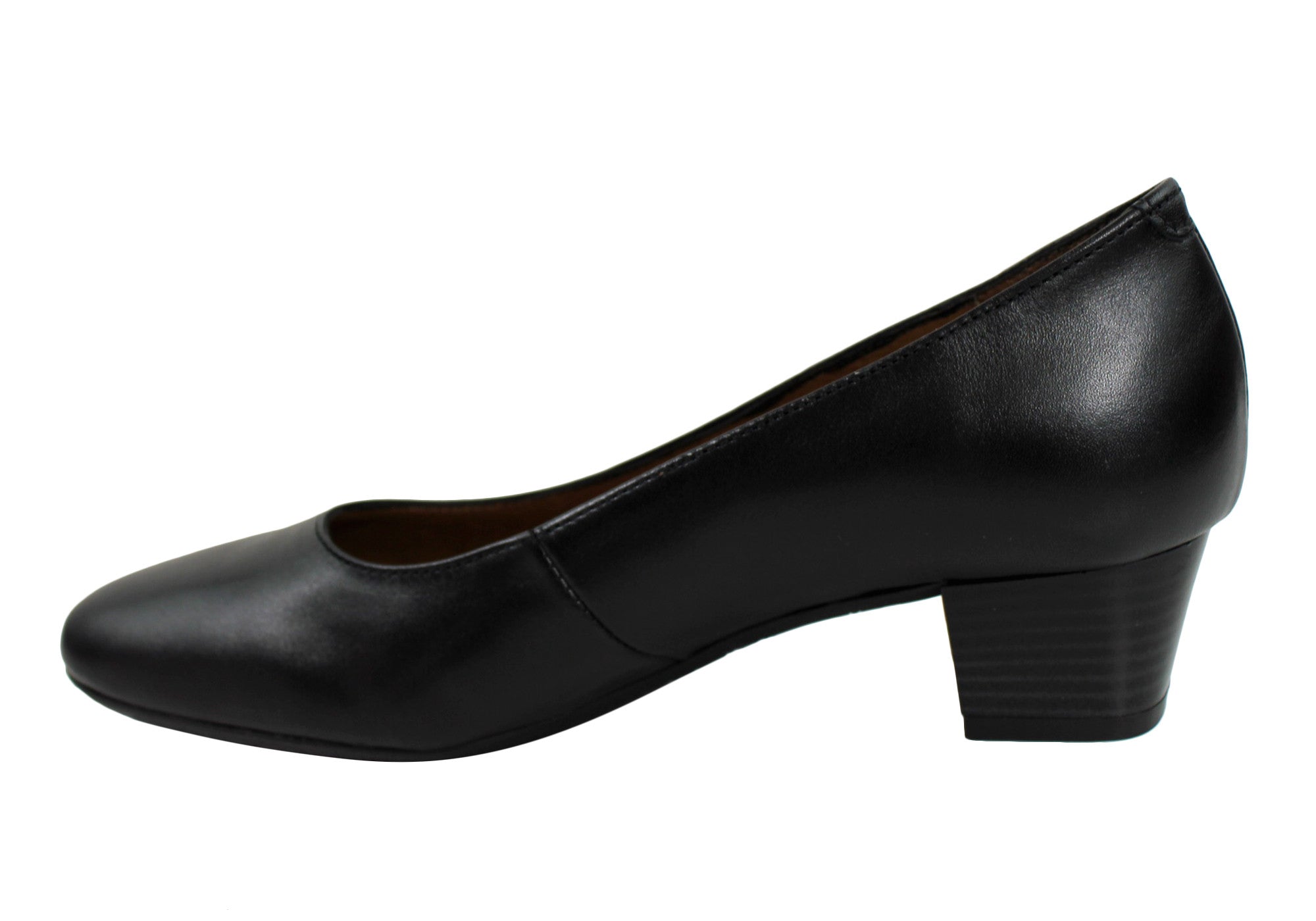 Women's Classic Leather Court Shoes for Aerobics & Hostess - 35 Size - Handmade in Portugal - Perfect for Dance, Work & Formal Events