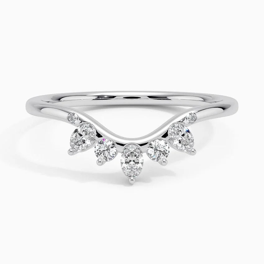 Illusia Elegant Wedding Band Ring LR83 - 14K Gold Plated Bridal Ring for Women - Perfect for Engagement, Anniversary & Special Occasions