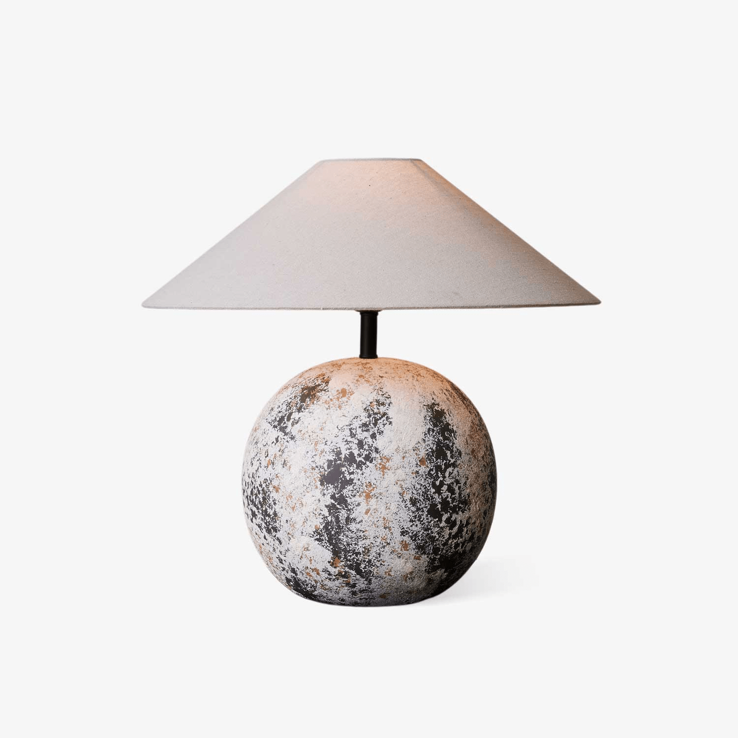 Luna Terra Table Lamp - Modern LED Nightstand Lamp with Adjustable Brightness, Warm White Light for Bedroom, Living Room, and Office Decor