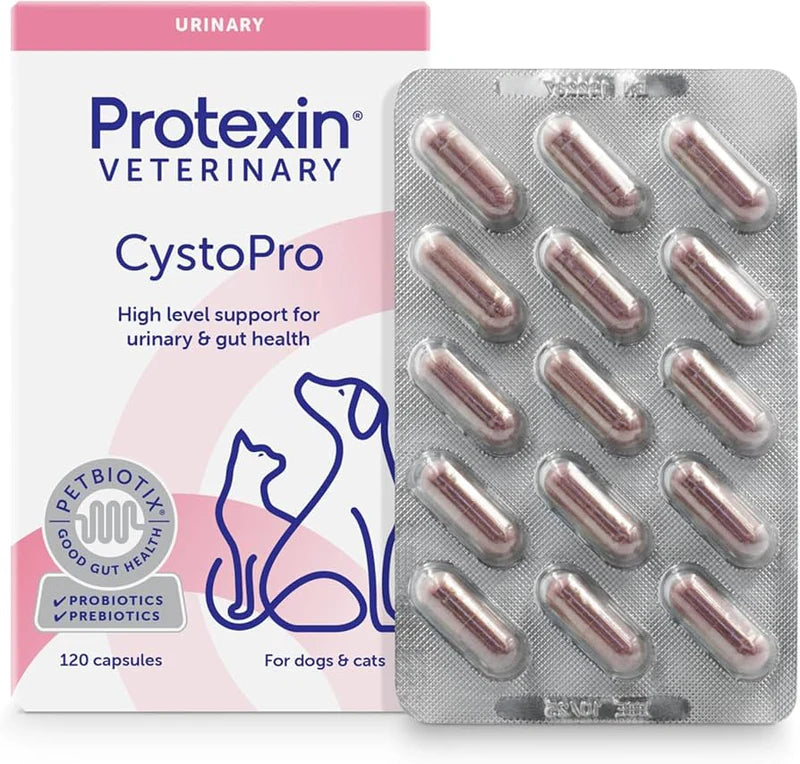 Protexin CystoPro - Premium Urinary Tract Support for Dogs & Cats | Vet-Recommended Supplement for Bladder Health | Ideal for Pets with Frequent UTIs or Crystals
