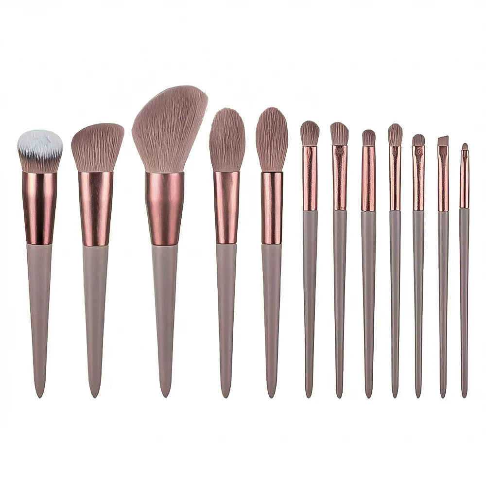 Professional 13-Piece Makeup Brush Set for Flawless Foundation, Blending & Contouring - Perfect for Everyday Makeup & Professional Artists
