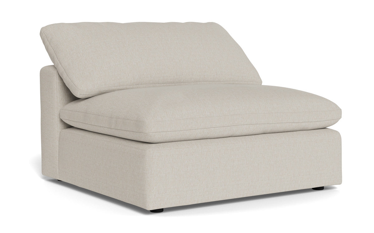 Fluffy Armless Chair - Ultra Soft Comfortable Accent Chair for Living Room, Bedroom, or Office - Perfect for Relaxing, Reading, and Lounging