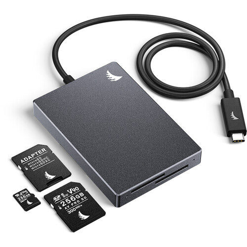 Angelbird SDD31PK SD Dual Card Reader - High-Speed USB 3.0 Memory Card Adapter for Photographers & Videographers - Perfect for DSLR Cameras, Action Cams, and 4K Video Recording