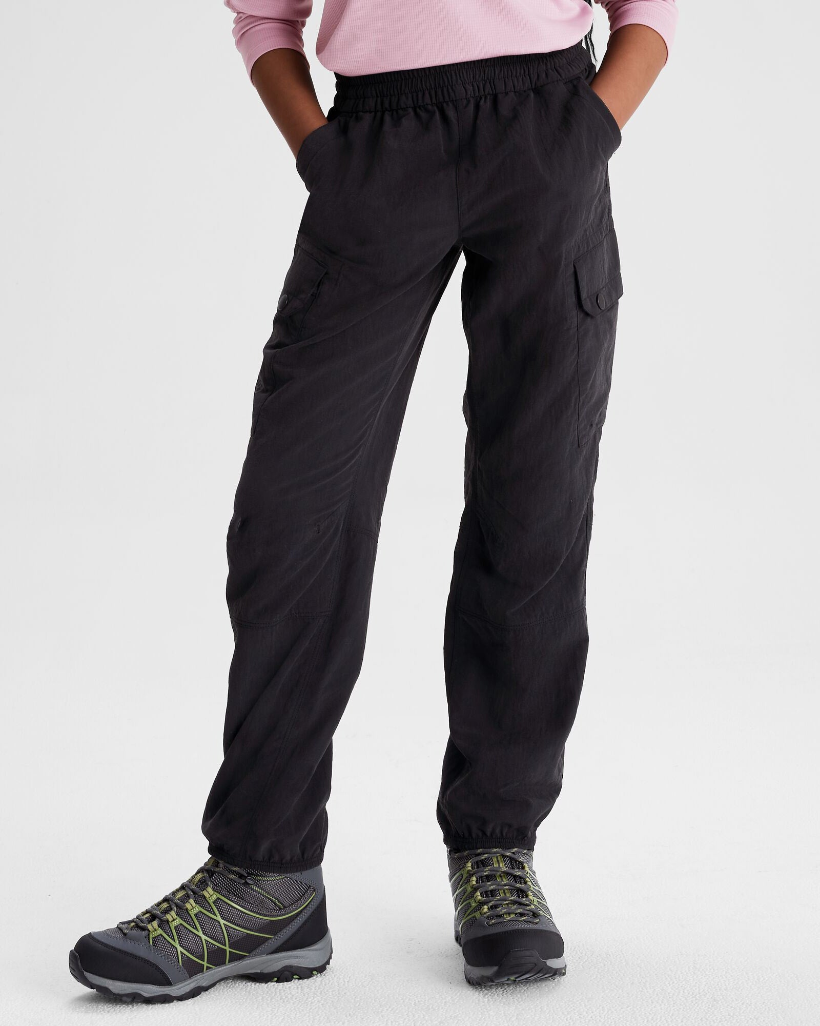 Girls' EVRY Day Cargo Pants - Black | Stylish & Comfortable Casual Pants for Everyday Wear | Perfect for School, Playdates & Outdoor Activities
