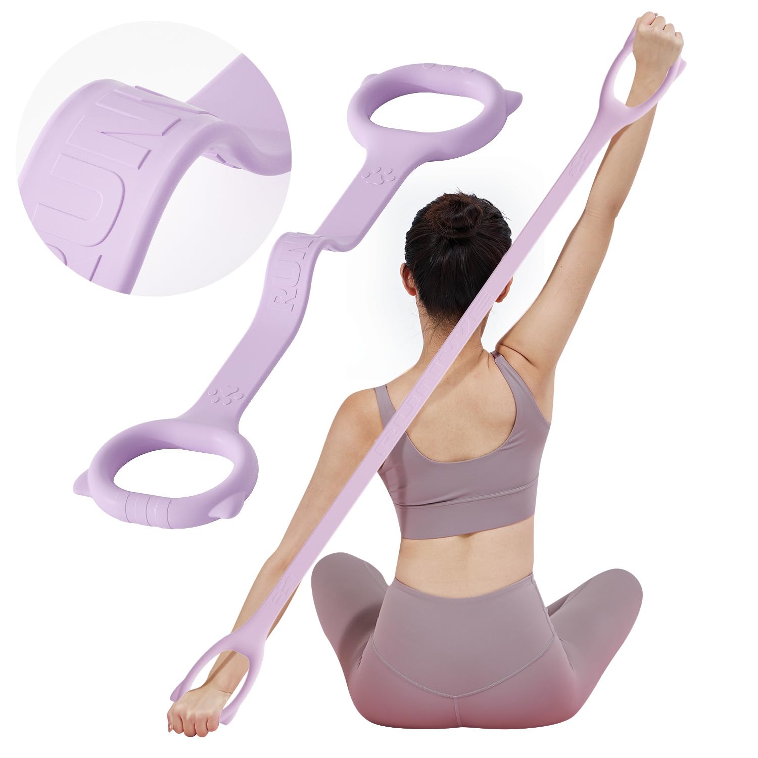 20lb Figure 8 Resistance Band - Durable Arm Back Shoulder Workout Elastic Rope for Yoga, Pilates & Physical Therapy | Home Gym Equipment for Strength Training & Muscle Recovery