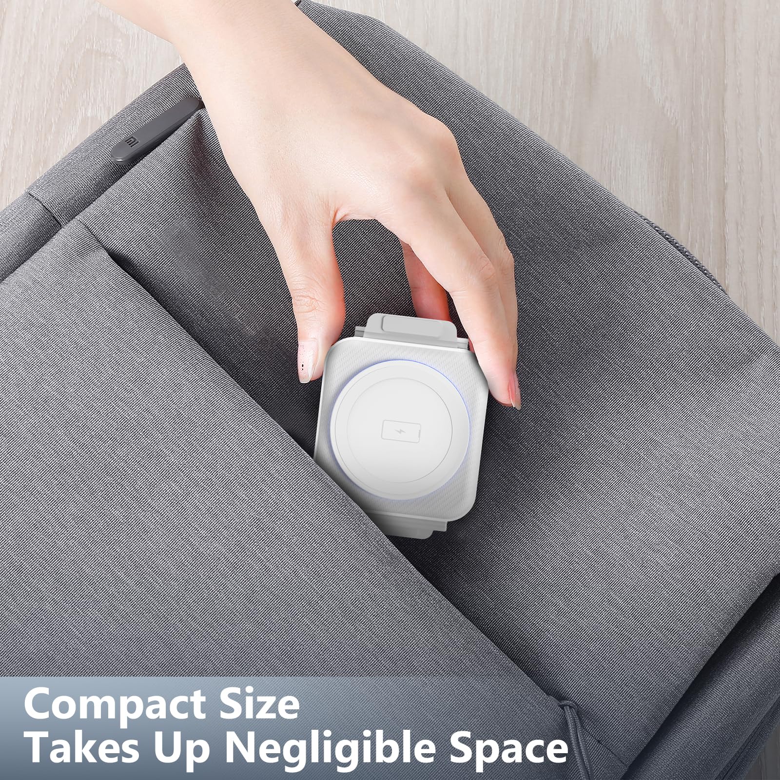 3-in-1 Foldable Fast Wireless Charging Station for Samsung Galaxy S25/S24/S23/S22/S21/Note20 | Compatible with Galaxy Watch 7/6/5/4/3 & Buds 3 | Multi-Device Travel Charger | Perfect for Home, Office & Travel Use