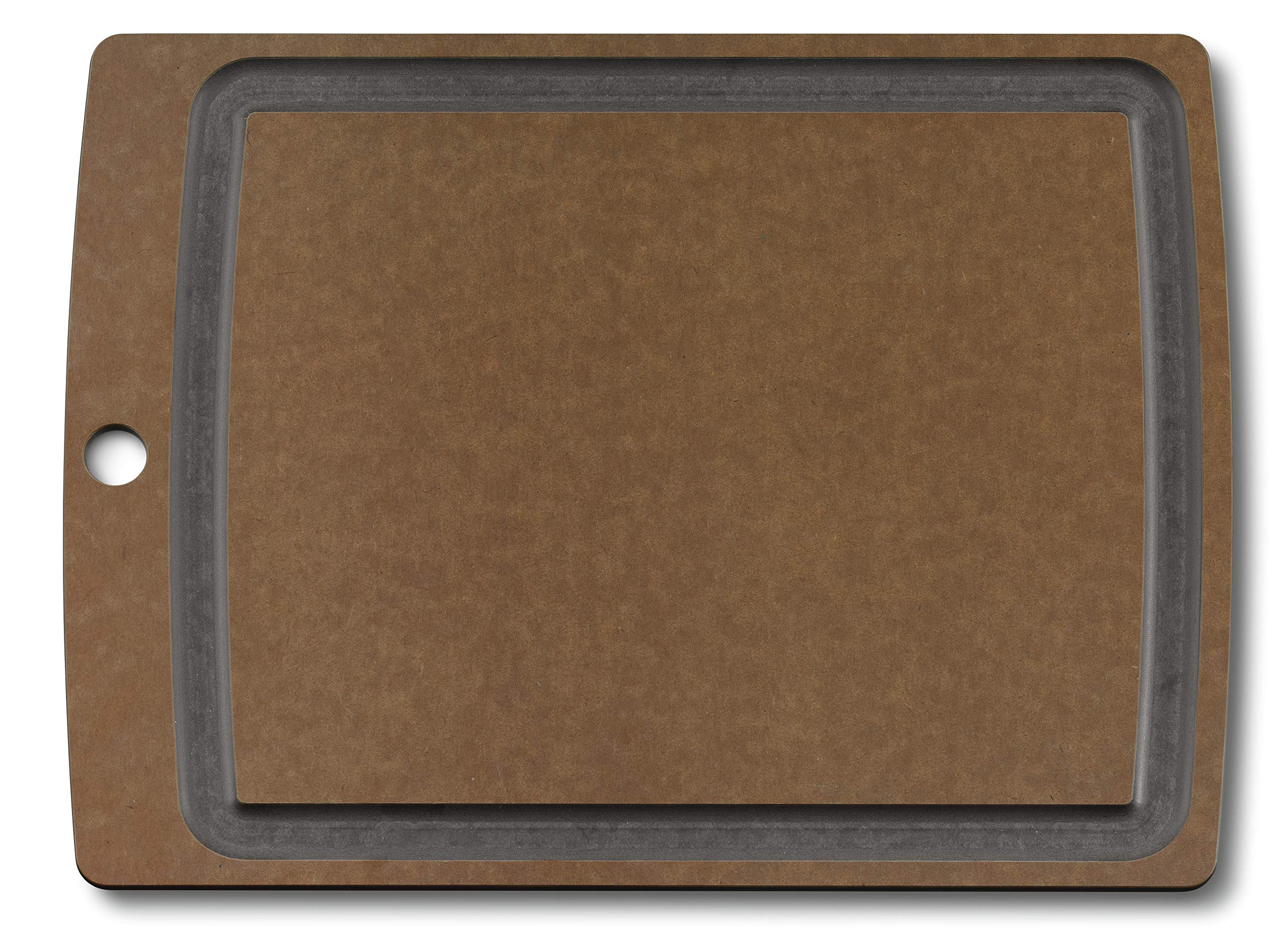Victorinox Large Brown Wooden Cutting Board with Scraper - Premium Kitchen Chopping Board for Meat, Vegetables & Fruits - Ideal for Home Chefs & Professional Kitchens