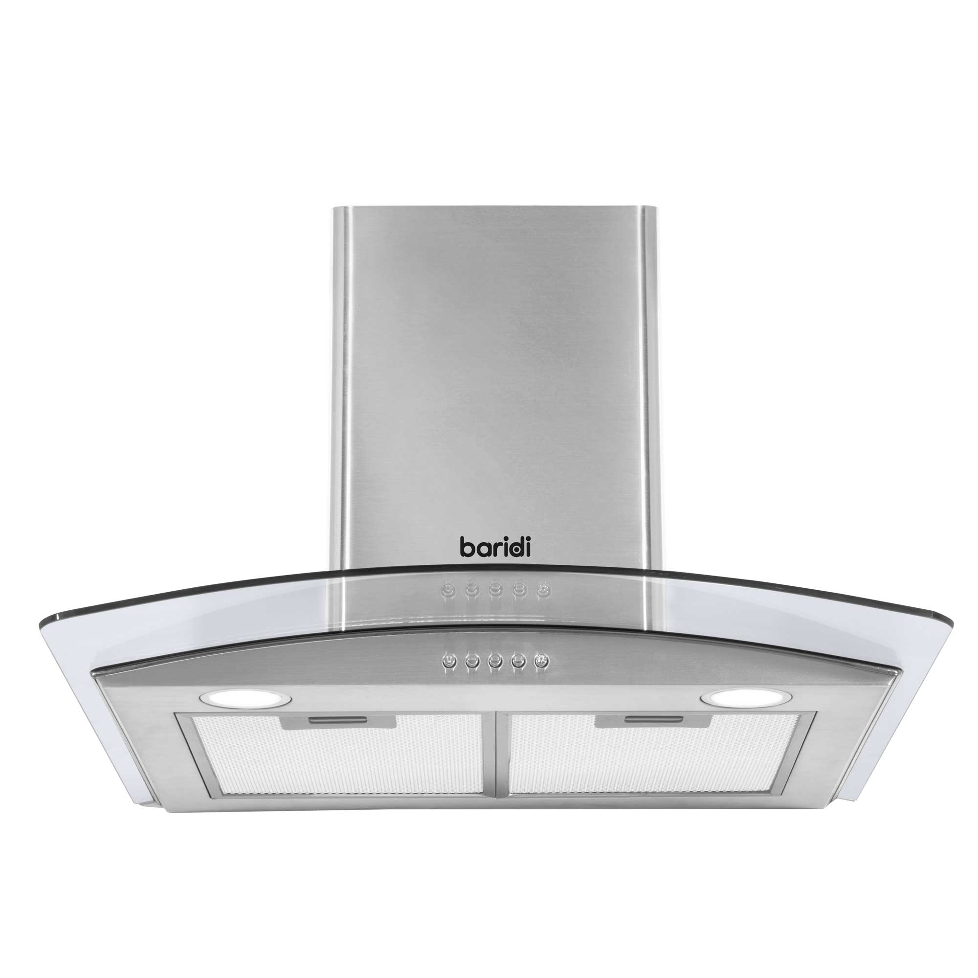 Baridi 4 Zone Ceramic Hob with 5 Function Fan Assisted Oven & Curved Glass Cooker Hood Bundle - DH187 | Premium Kitchen Appliance Set for Modern Homes | Perfect for Baking, Roasting & Cooking Family Meals