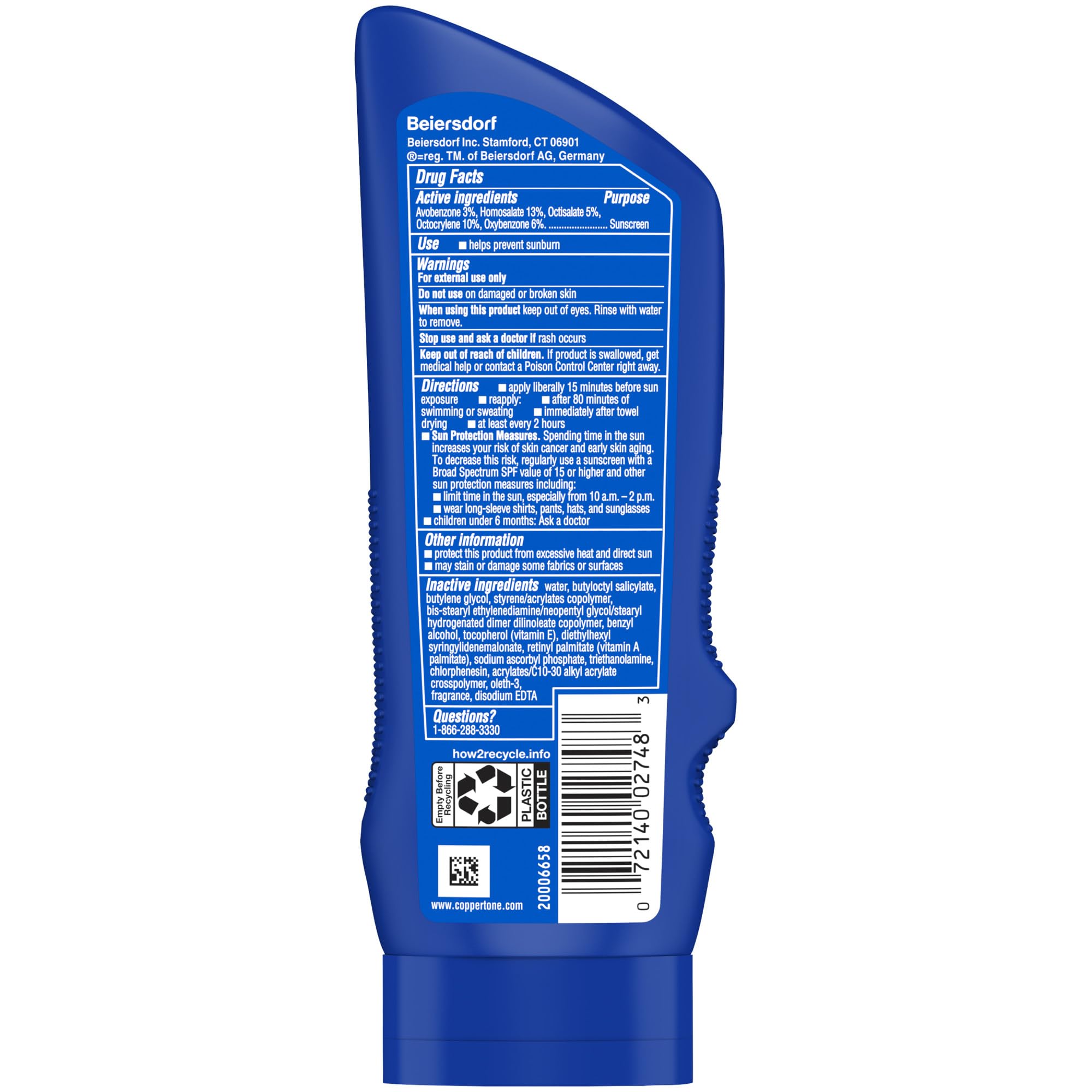 Coppertone SPORT SPF 70 Sunscreen Lotion - Water Resistant, Broad Spectrum UVA/UVB Protection - 7 Fl Oz (Pack of 12) - Ideal for Swimming, Outdoor Sports & Beach Activities