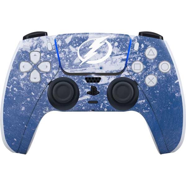 Officially Licensed NHL Tampa Bay Lightning Frozen Design PS5 Controller Skin - Custom Decal for Enhanced Grip & Protection | Perfect for Gaming Enthusiasts & Sports Fans