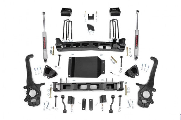 2004-2015 Nissan Titan 4-Inch Lift Kit for 2WD/4WD with N3 Shocks by Rough Country - Off-Road Suspension Upgrade for Enhanced Performance & Durability