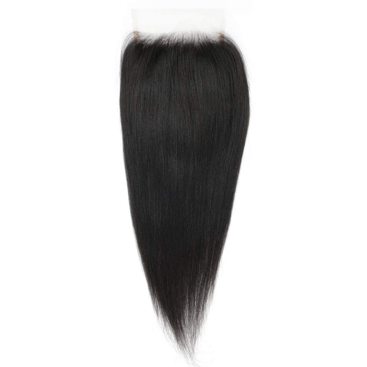 Yaki Straight 5x5 HD Lace Human Hair Closure - Natural Black Hair Extension for Women | Perfect for Protective Styles, Weaves & Everyday Wear