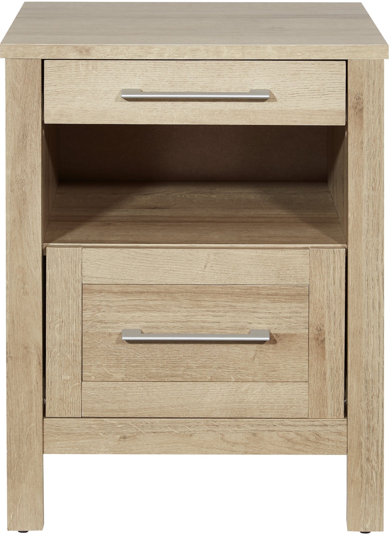 Office Star Stonebrook Nightstand with Drawer - Modern Bedside Table for Bedroom, Living Room, or Office [SK24NS] - Perfect for Storage, Reading Light, and Home Decor