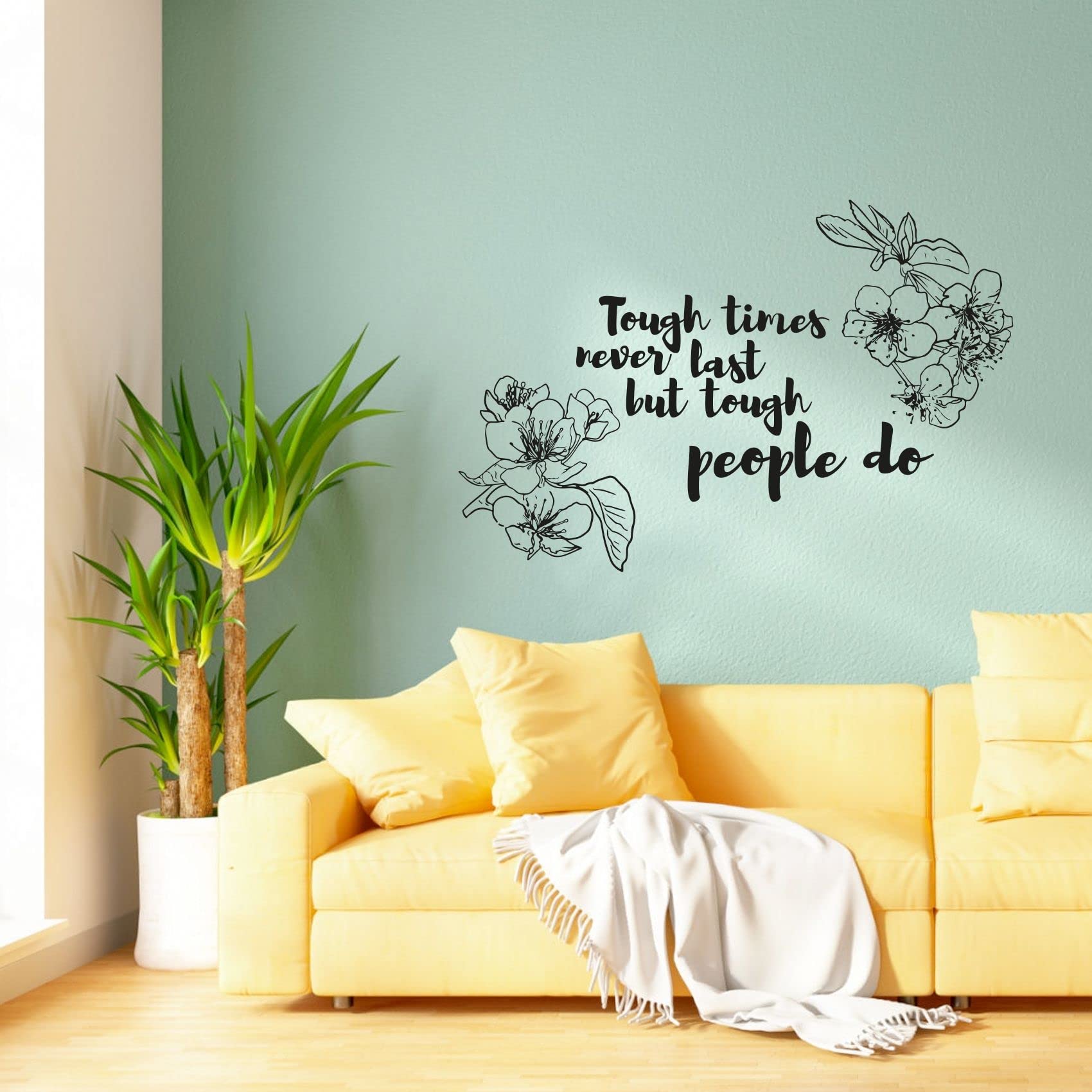 Japanese Cherry Blossom Wall Decal - Sakura Flower Vinyl Sticker Art for Kids Room, Nursery & Bedroom Decor (24x40 Inch) - Perfect for Girls, Boys & Home Wall Decoration - Ideal for Spring Themed Rooms & Asian Inspired Interior Design
