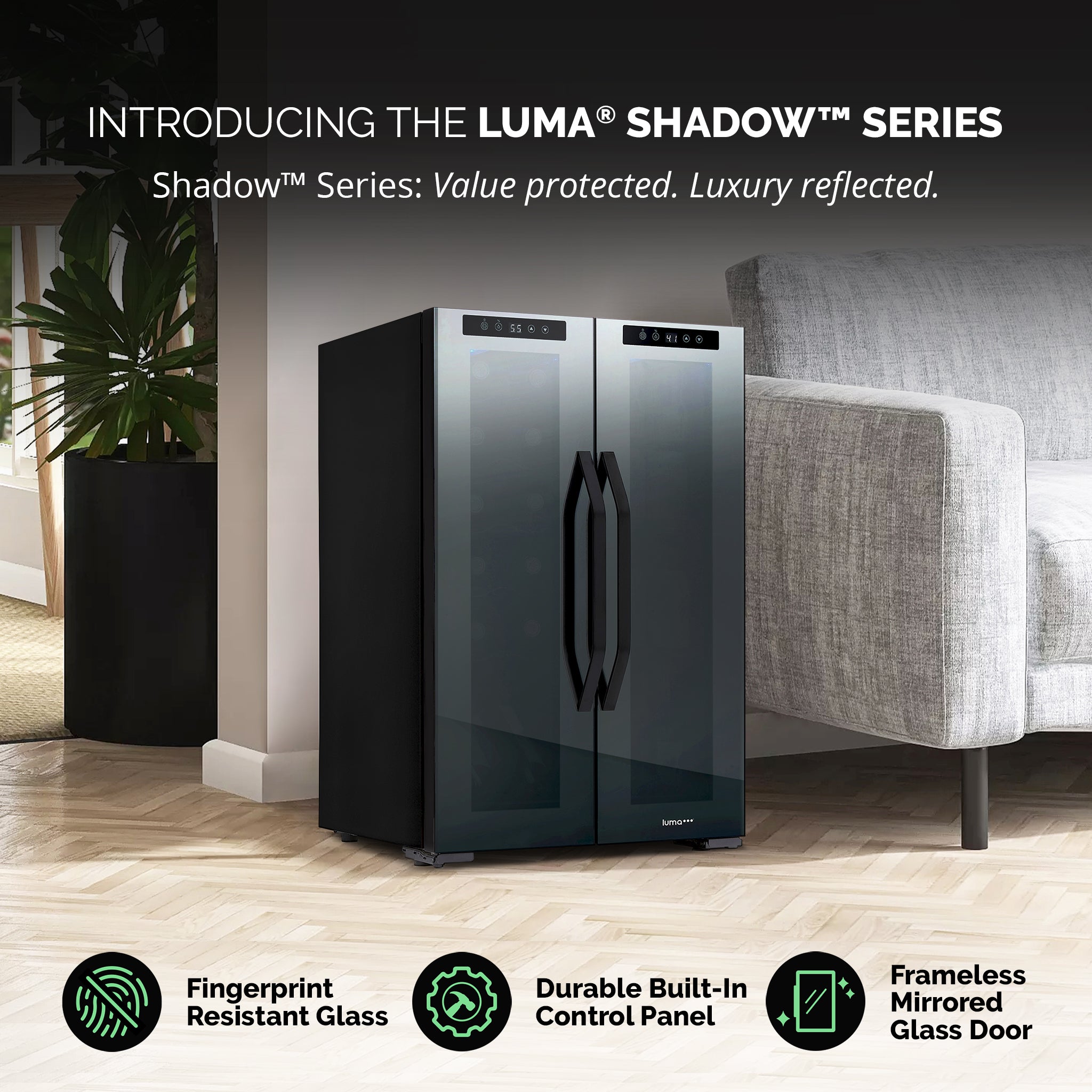 Luma Comfort 39 Can 12 Bottle Freestanding Dual Zone Beverage Refrigerator - Perfect for Home Bars, Offices, and Entertaining Guests