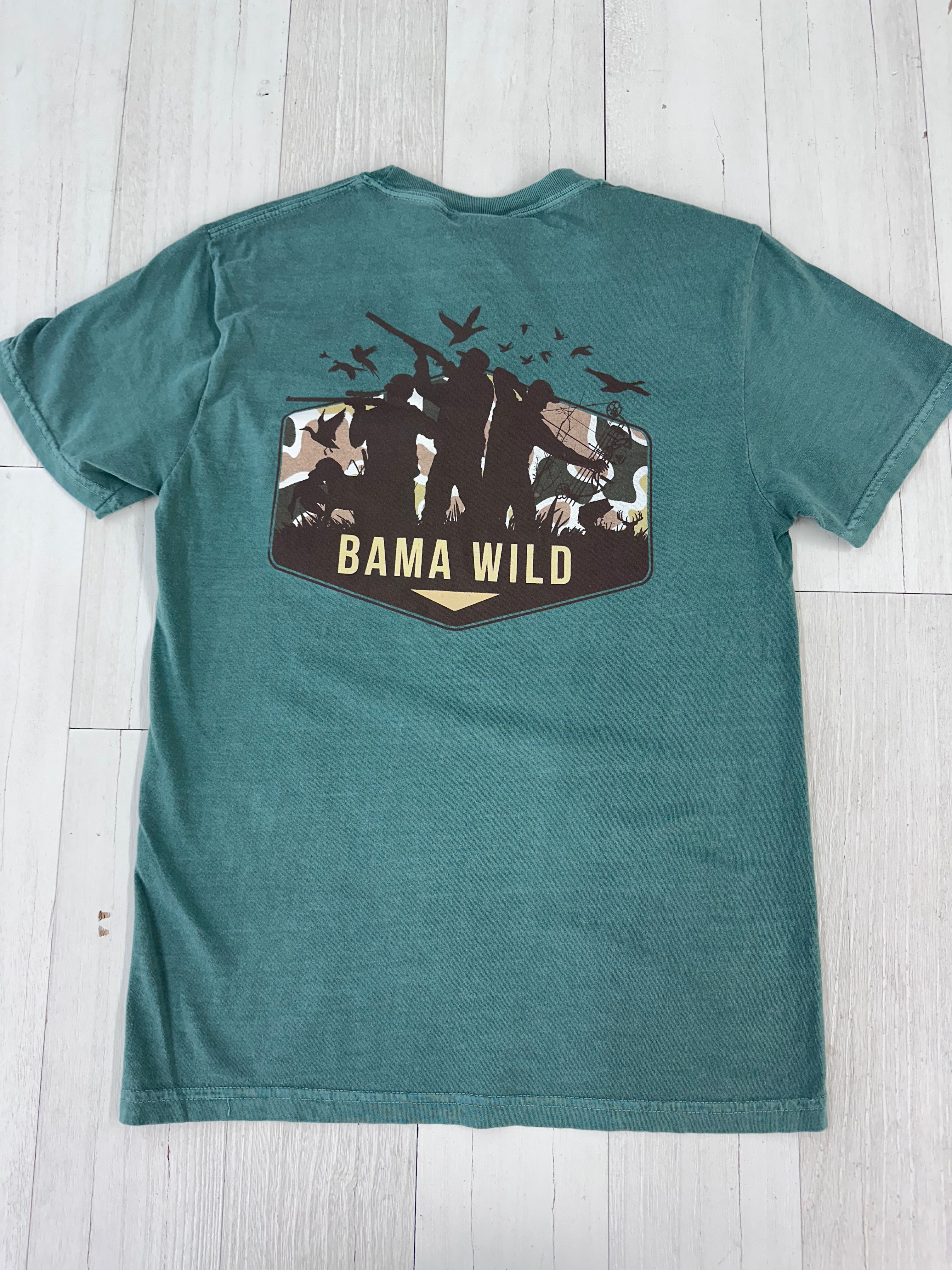 Bama Wild Hunters & Geese T-Shirt - Comfortable Hunting Apparel for Outdoor Enthusiasts - Perfect for Hunting Trips & Outdoor Adventures