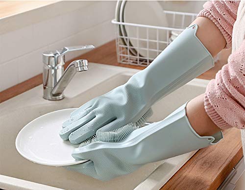 RKA Dishwashing Gloves for Women - 1 Pair - Durable Kitchen Gloves for Washing Utensils, Pots & Pans - Perfect for Dish Cleaning, Household Chores and Kitchen Safety