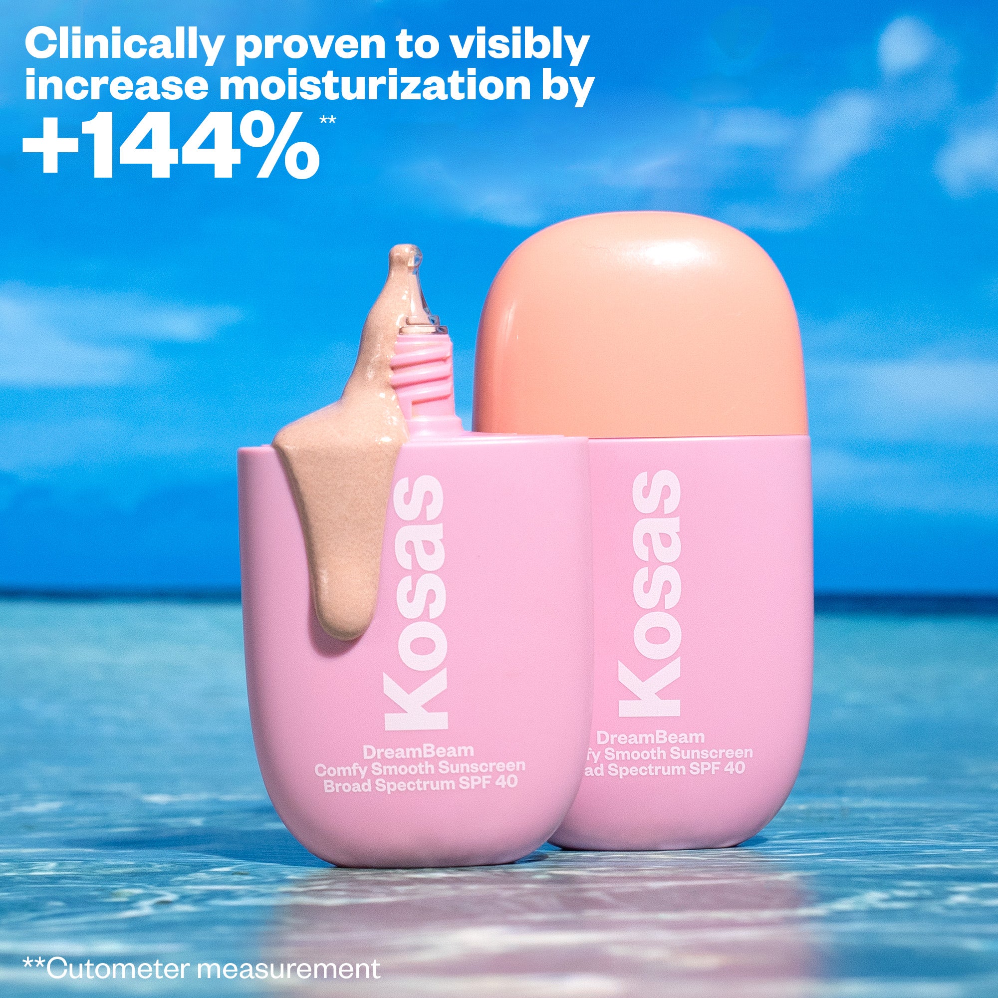 DreamBeam Comfy Smooth Sunscreen SPF 40 - Broad Spectrum UVA/UVB Protection, Lightweight & Non-Greasy Formula for Daily Face & Body Use - Perfect for Beach, Pool & Outdoor Activities