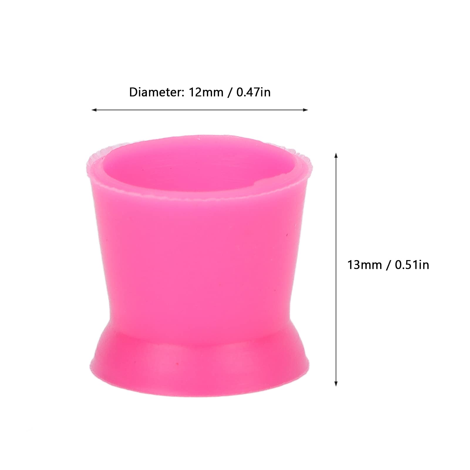 300pcs Clear Silicone Tattoo Ink Cups - Safe, Disposable Pigment Containers for Professional Tattoo Artists & Cosmetic Use | Perfect for Tattoo Studios, PMU & Beauty Salons