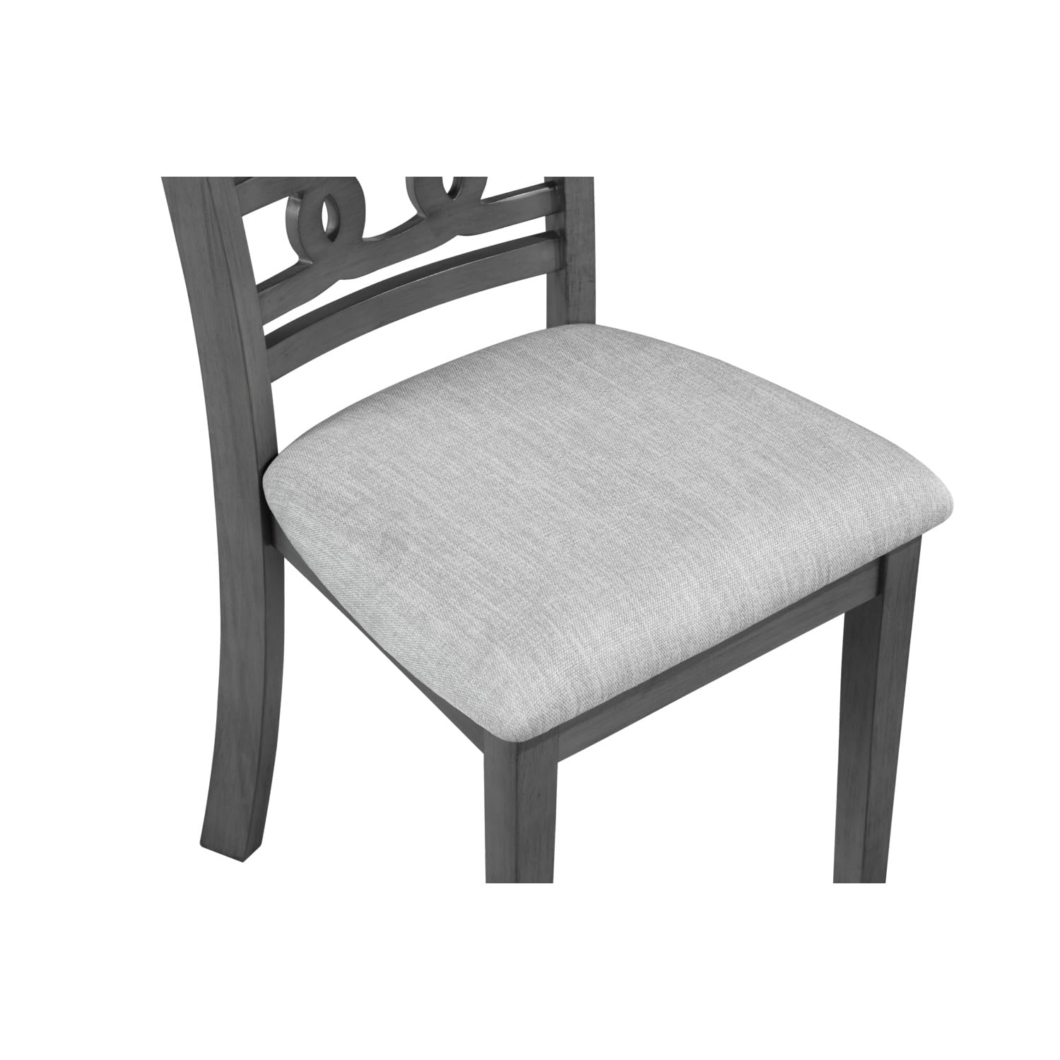 Premium Gray Gia Dining Chairs Set of 2 - Modern Classic Furniture for Kitchen, Dining Room & Home Decor | Comfortable & Stylish Seating Solution