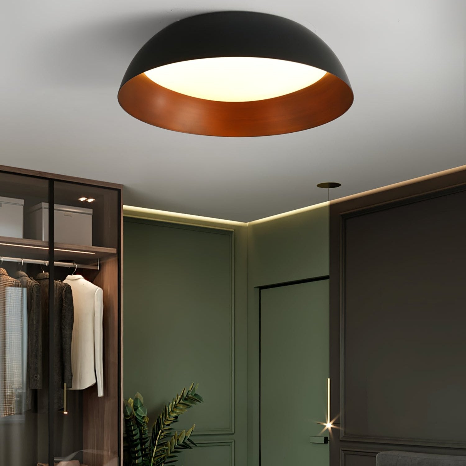 Marlow Shadow Ceiling Lamp - Modern LED Flush Mount Light Fixture for Living Room, Bedroom & Kitchen - Dimmable Indoor Lighting with Sleek Design - Perfect for Home, Office & Commercial Spaces