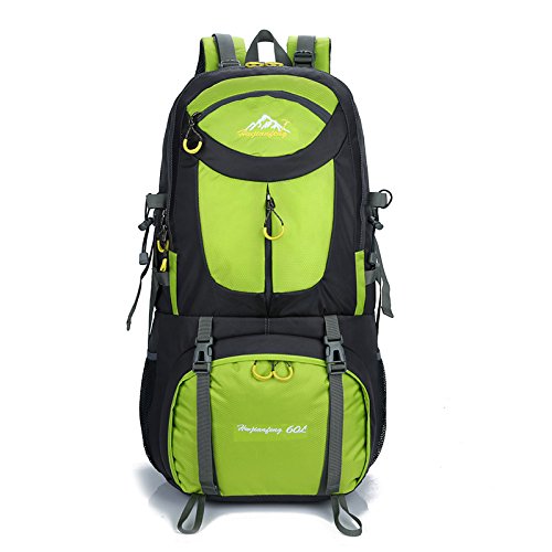 40L 50L 60L Waterproof Lightweight Hiking Backpack - Trekking Camping Daypack for Outdoor Sports & Travel - Durable Green Hiking Pack (Perfect for Day Hikes, Mountain Climbing & Adventure Travel)